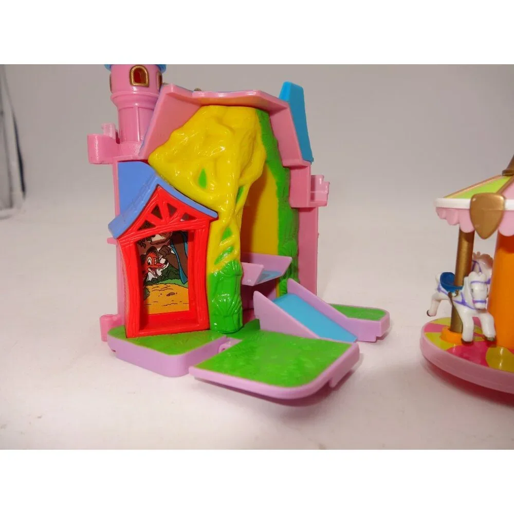Disney Carousel Magic‎ Kingdom Polly Pocket Bluebird and Castle Splash Mountain